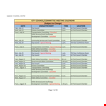 Office Meeting Calendar Template Miwdsuyge example document template