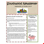 School Newsletter Template example document template