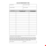 Employee Mileage Reimbursement Form - Claim Your Mileage with Ease example document template