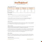 Sales Letter Template: Create Compelling Sales Content for Your Next Project example document template