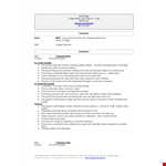 Junior Accountant Resume Doc example document template