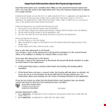 Payment Agreement Template for Landlords & Tenants | Board-Approved Application Agreement example document template 