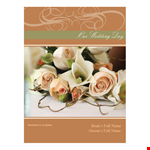 Elegant Wedding Program Template for Parents, Grandparents, and Ushers | Editable and Printable example document template 