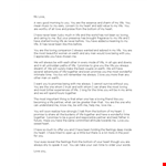 Create Heartfelt Love Letters with Our Template | Always & Forever example document template 