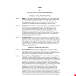 Corporate Bylaws: The Role of the Board of Directors in the Corporation's Section example document template 