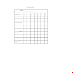 Chore Chart Template for Organizing Family Chores example document template
