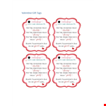 Gift Tag example document template 