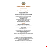 Delicious Thanksgiving Menu Template with Roasted Pumpkin, Cheesy Potatoes, and Cinnamon Spice example document template 