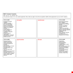Free SWOT Analysis Template | Editable SWOT Template example document template