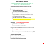 Complete New Hire Checklist for Employees | Fahrer Templates example document template