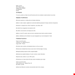 Sales Account Executive Resume example document template