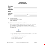 Construction Proposal Template - Efficiently Manage Costs | (Company Name) example document template