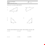 Discover Pythagorean Theorem with a Tutor - Acute and Obtuse Angles example document template