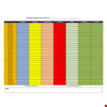 Weekly Planner Template for Efficiently Managing Your Week example document template