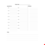 Daily Agenda Pdf example document template
