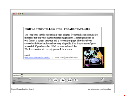 Digital Storytelling Storyboard Template: Create Engaging Narratives for Your Next Project