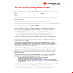 Sign a Photo Release Form Today - Protect Your Images | Australian example document template