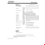 Sample New Employee Starter Checklist: Address, Allowance, Taxable Information example document template