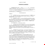 Distribution Agreement Sample Document example document template