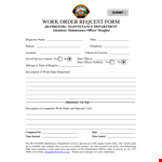 Get Your Maintenance Order Form Template - Request and Track All Orders Efficiently example document template