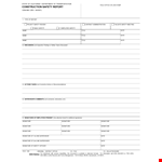 Construction Safety: Ensuring Safety on the Job Site example document template