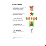 Christmas Tree Craft Template - Get Creative this Christmas | Supplies Needed included example document template