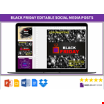 Black Friday Social Media Posting example document template