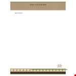 Professional Letterhead Template - Customizable & Editable example document template