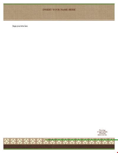 Letterhead Template .