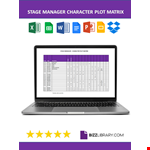 Stage Manager Character plot example document template 