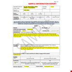 Intelligence Information | School Source & Information example document template