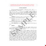 Harvard License Agreement Template for Licensee example document template