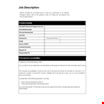 Create Effective Job Descriptions example document template