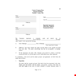 Divorce Agreement: Child Support, Insurance, and Agreements example document template