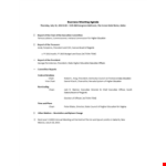 Sample Business Meeting | Education, State, Higher Education | SHEEO example document template