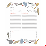 Create Your Own Cookbook with Our Cookbook Template - Easy to Use and Customize example document template