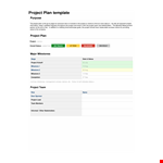 Project Scope Example Status example document template