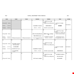 Monthly Work Schedule Template - Efficient Cycle for Effective Planning example document template