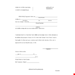 South Carolina Residency: How to Get Proof of Residency Letter and Affidavit example document template