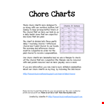 Today's Kids Chore Chart: Morning and Afternoon Tasks example document template