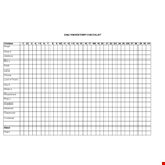 Daily Inventory Checklist - Streamline Your Inventory Management example document template