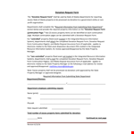Donation Request Form | Request Property Donation Form | State example document template