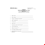 Sample Debit example document template 