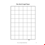 Large Graph Paper Inch Squares example document template