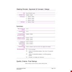 Meeting Minutes Template Sample example document template