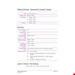 Meeting Minutes Template Sample example document template 