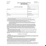 Guarantee Loan Note example document template