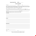 Student Evaluation Report example document template