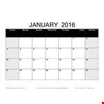 Printable Blank Calendar Template example document template