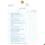 Improve Business Cash Flow with Effective Cash Flow Statement | Activities, Outflow, Inflow example document template